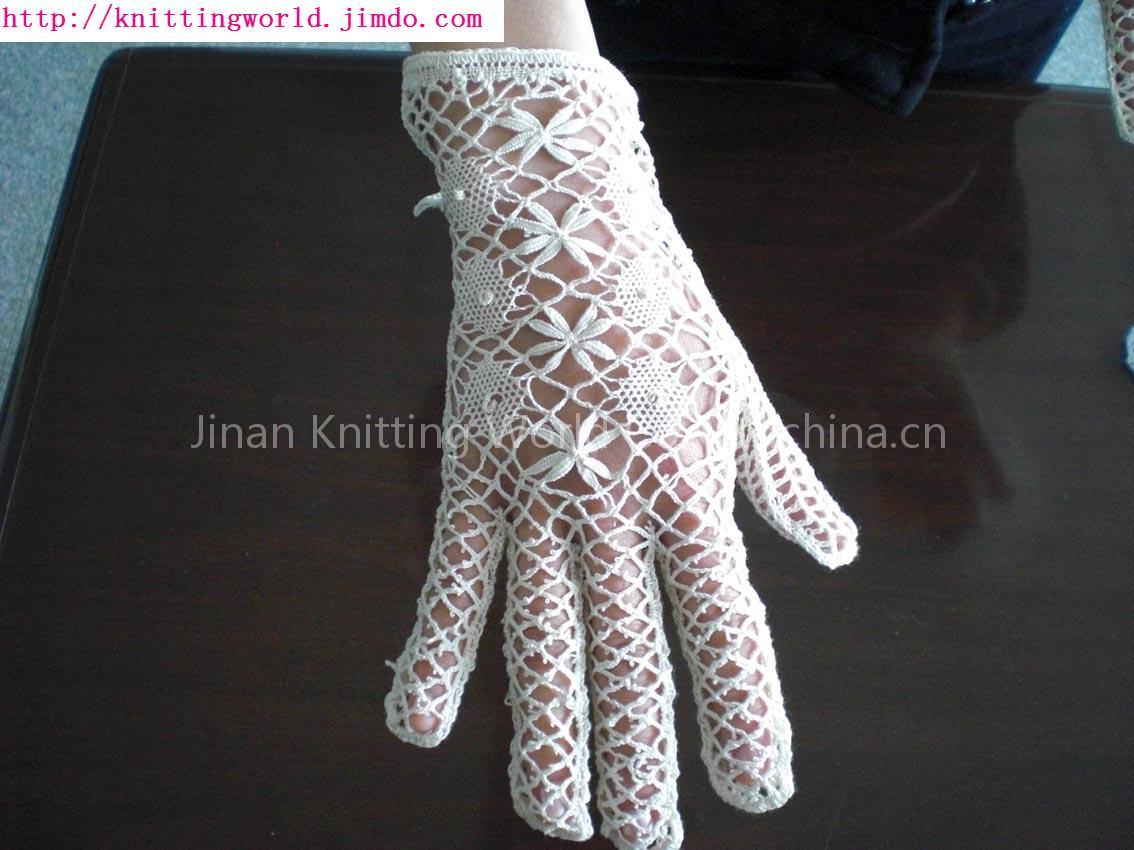 knitted and crocheted gloves