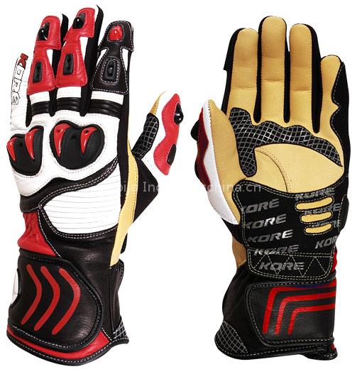 Motorbike Gloves-Leather Gloves-Motorbike Leather Racing Gloves