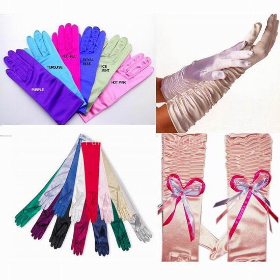 Bridal wedding gloves