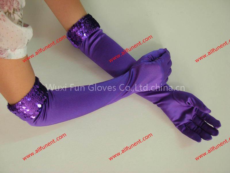 satin glove for wedding parties