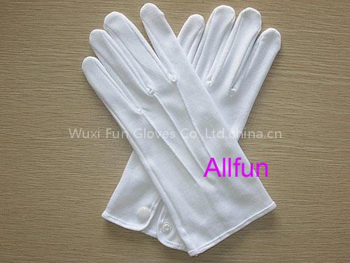 white glove with snap for man