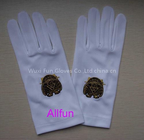 100% Cotton masonic gloves