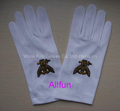 masonic dress gloves