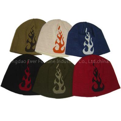 Jacquard Flame Hat