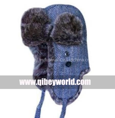 Russian WINTER SKI FAUX FUR TROOPER TRAPPER HUNTER HAT