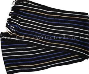KNITTED SCARF IN MULTI COLOR STRIPE