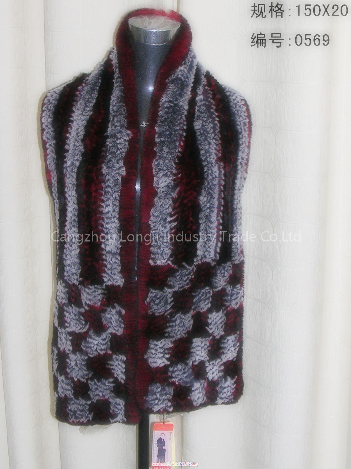 Rex Rabbit Fur Scarf