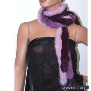 Genuine Rabbit Fur Boa
