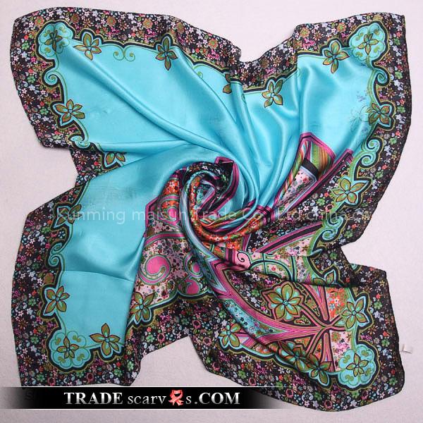 Fashion Square Scarves Supplier - Free Shipping