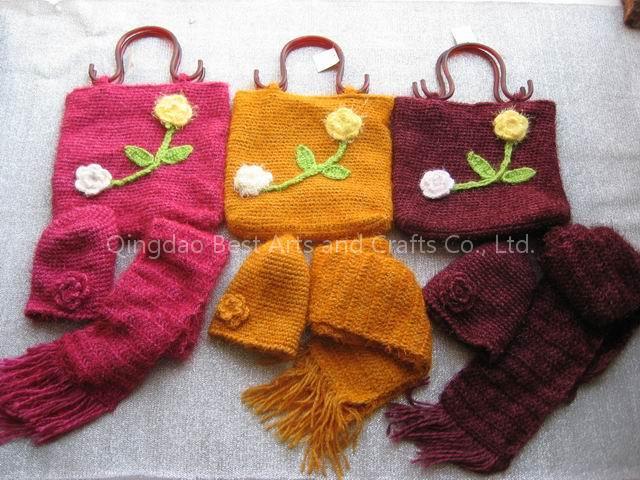 Ladies' Knitted Hats,Scarves and Handbags