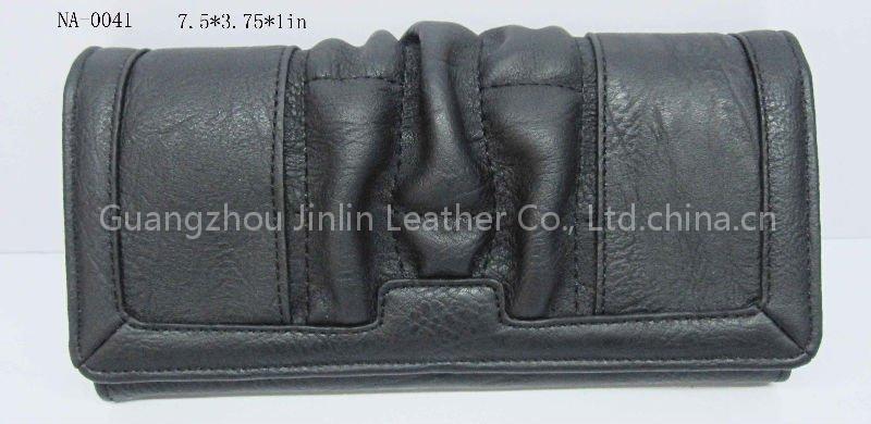 fashion black leather wallet