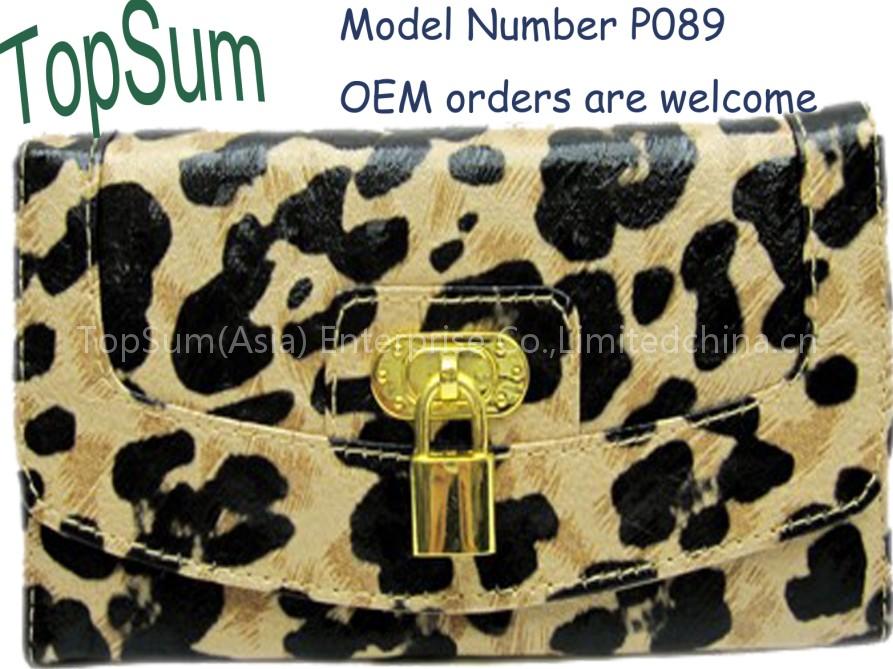 P089 Model P089 PU Long-Clip wallets