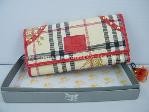 simple Burberry's purse durable wallet