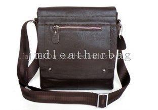 Real Leather Popular Coffee Men Shoulder Messenger Bag