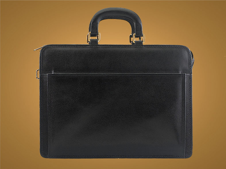 Argentina Top Zip Leather Briefcase