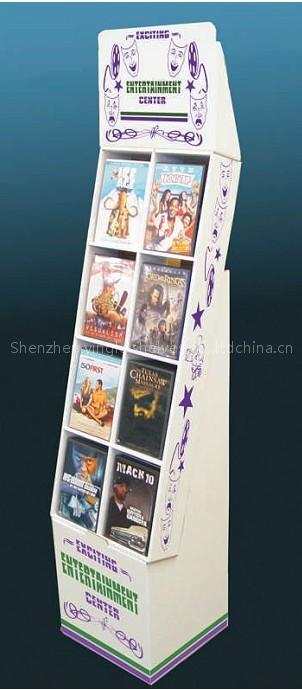 CD and DVD floor display