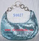 Blue Aluminum Metal Mesh Handbag (SOO27)