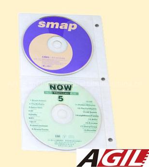 Un-woven PP sleeve (GLOSSY PP) for 4 CD