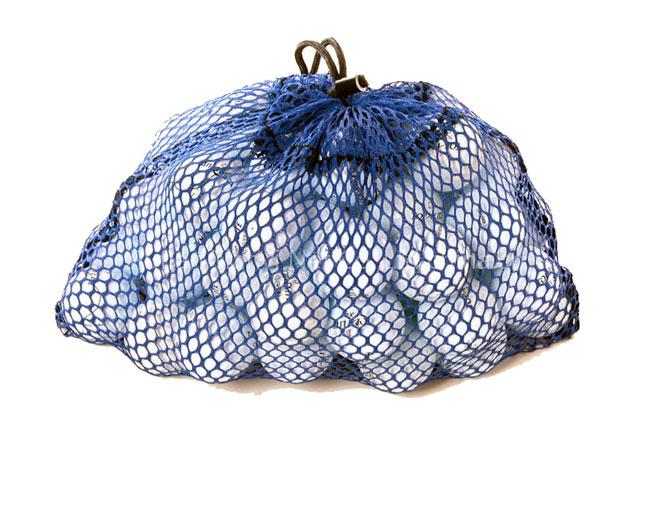 Blue HDPE mesh bag