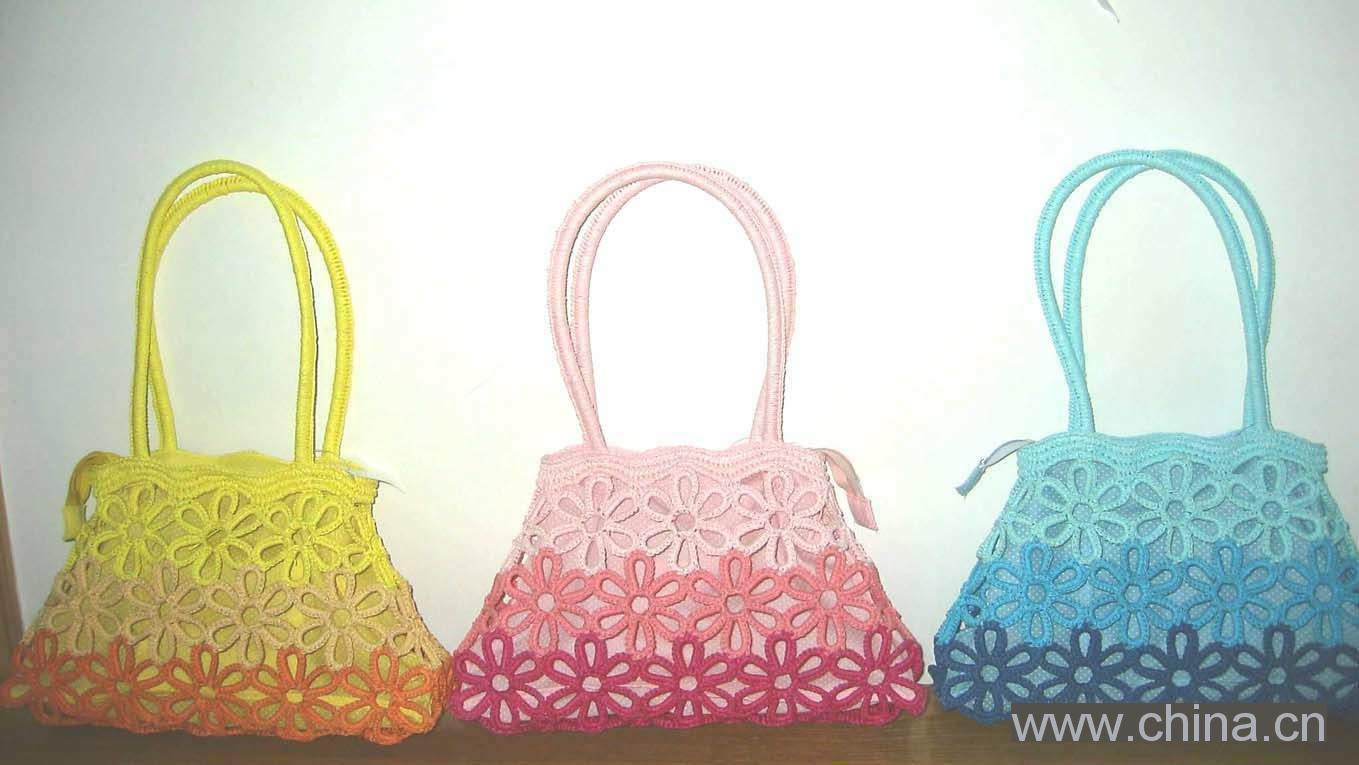 fashion paper straw shoulder bag