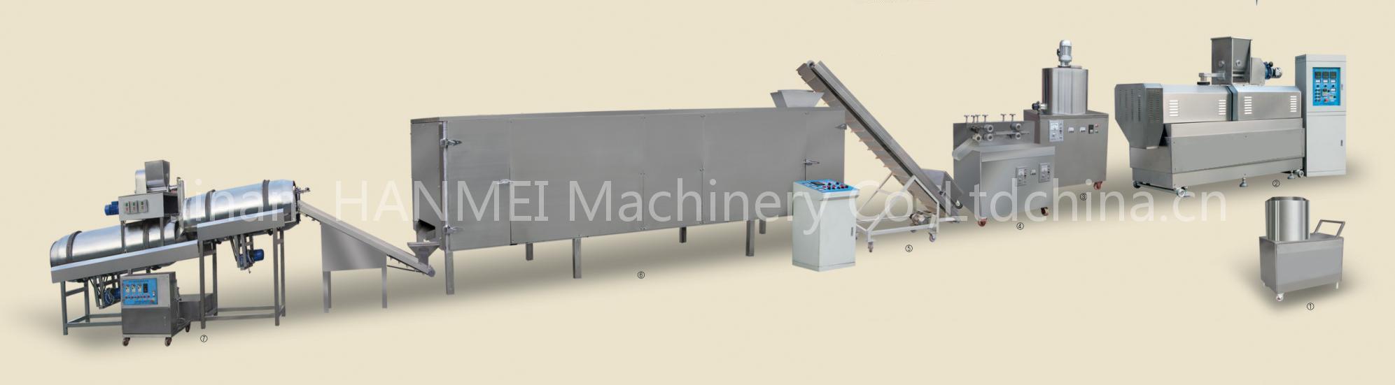 extruderd snack food processing line
