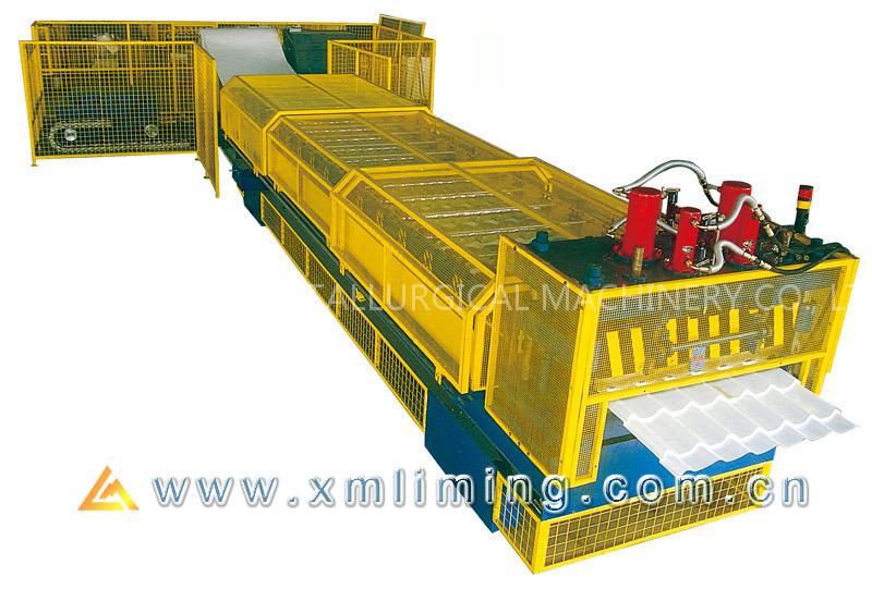 step tile roof machine