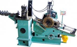 Notching and coiling machine