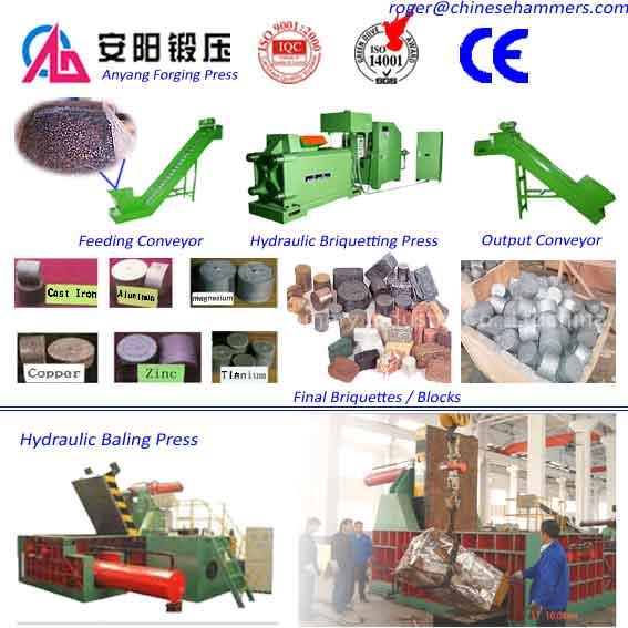 hydraulic metal baling press