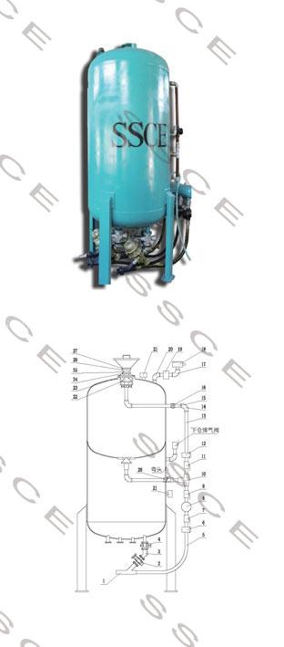 Large-scale blasting machine
