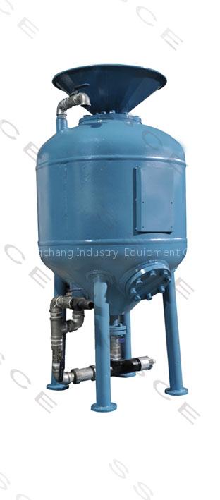 Manual controlled blasting machine