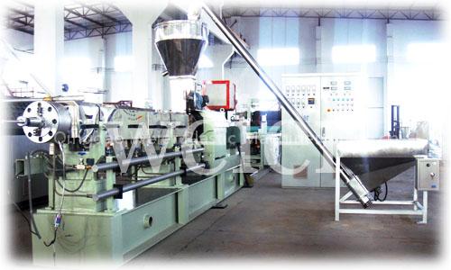 Parallel twin screw extruder