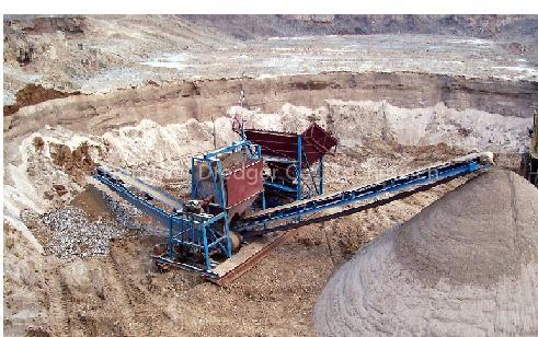 Sand screening machine