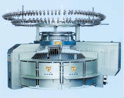 High speed single jersey open width knitting machine