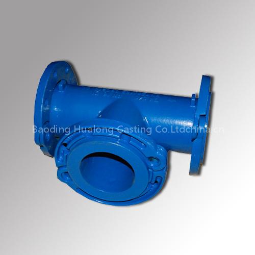 Ductile Iron Cast Equal Flanged Tee