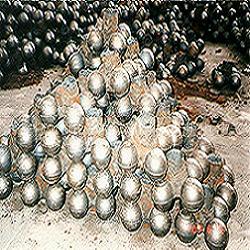 Polybasic alloyed casting ball