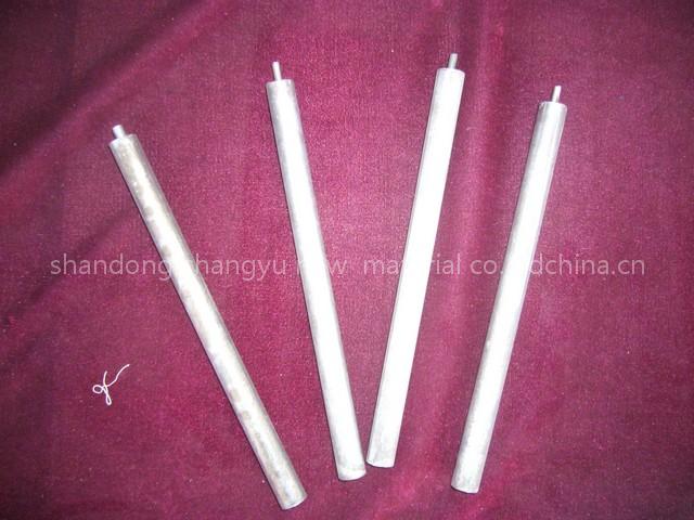 Extruded magnesium rods for water heater