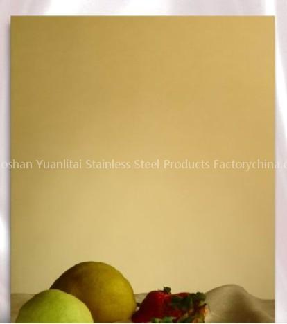 Champagne Mirror Stainless Steel Plate