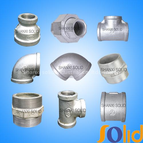 Malleable iron pipe fittings