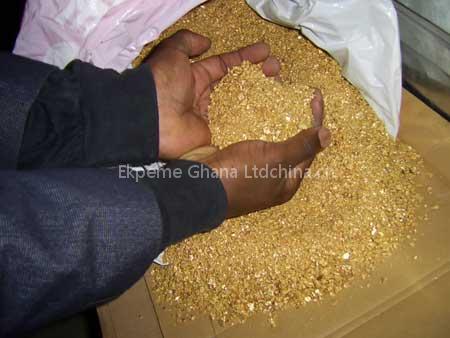Alluvial gold dust from Ghana