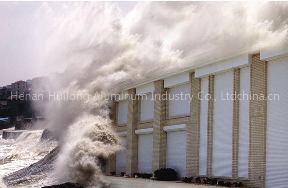 Aluminum hurricane shutter