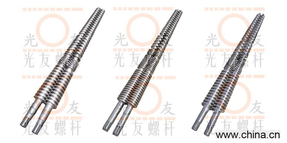 conical twin-screws
