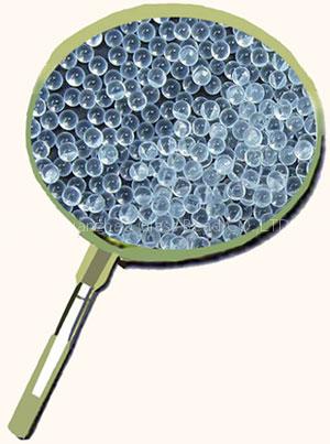 Glass bead for projection screen