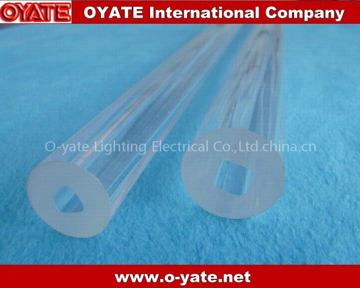thick wall clear fused quartz glass tube