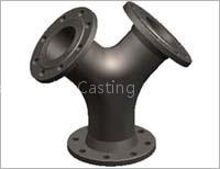 ductile iron pipe fittings-All flanged Y pipes
