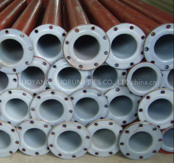 PO lined pipe for waste water treatment