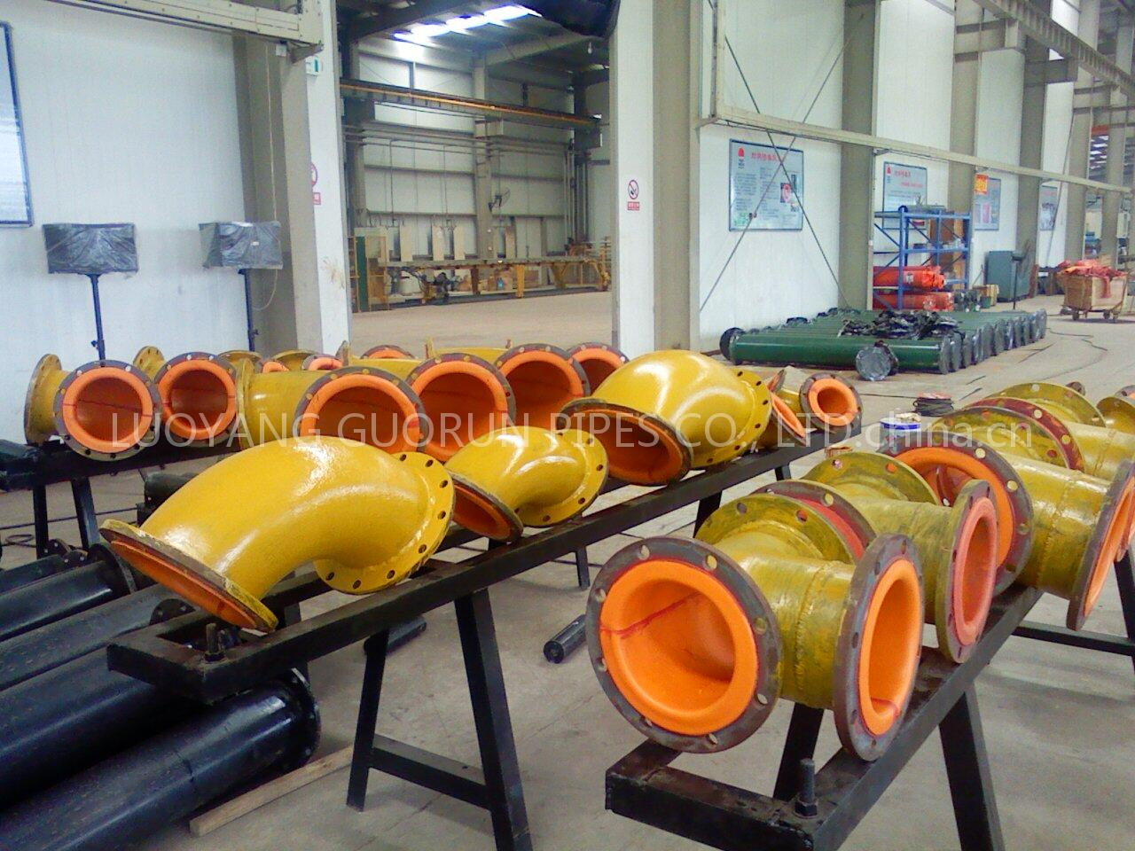 Provide rubber lined pipes