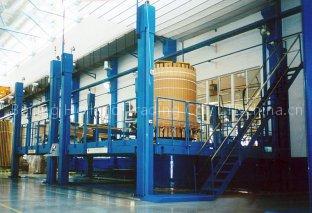 Over floor vertical winding machine