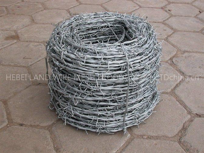 single barbed wire fence