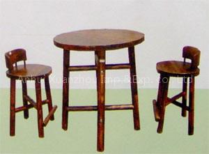 bamboo antique tables and chairs