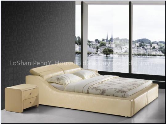 china leather beds py-109